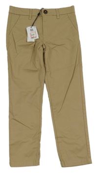 Nové - pískové chino plátěné kalhoty M&Co