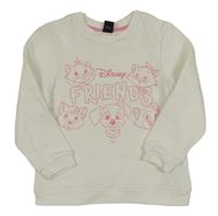 Smotanová mikina s Disney zvieratkami PRIMARK