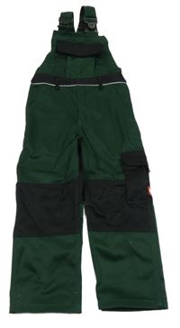 Smaragdovo-čierne na traké pracovní nohavice s vreckom engelbert strauss