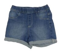 Modré teplákové riflové kraťasy H&M