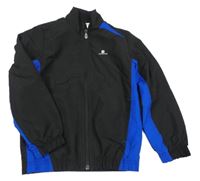 Čierno-zafírová funkčná športová bunda Domyos