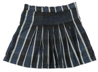 Tmavomodro-čierno-svetlošedá -zlatá sukňa ZEEMAN