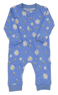 Modrý overal s kopretinami a včelkami Jojo Maman Bébé