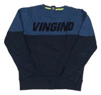 Tmavomodro-modro/tmavomodrá mikina s logom VINGINO