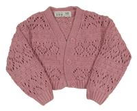 Staroružový ažurový prepínaci oversize crop sveter PRIMARK