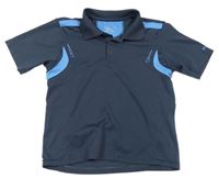 Tmavomodro-modré športové polo tričko Etirel