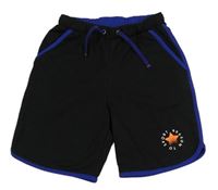 Černé sportovní kraťasy s hvězdou a nápisem C&A