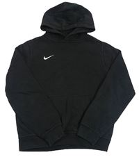 Černá mikina s logem a kapucí Nike