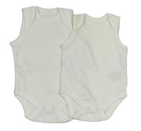 2x Biele body Mothercare