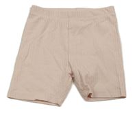 Světlerůžové žebrované elastické kraťasy Topomini