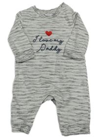 Bielo-sivý melírovaný teplákový overal s nápisom V by Very