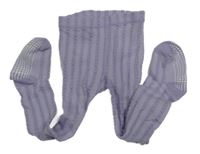 Lila vzorované pančuchy