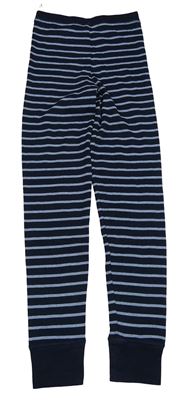 Tmavomodro-modré pruhované spodné nohavice C&A