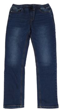 Tmavomodré teplákové rifle Next