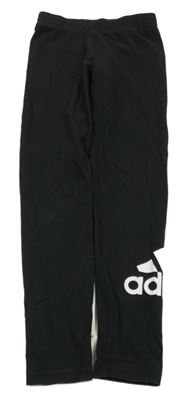 Černé legíny s logem Adidas