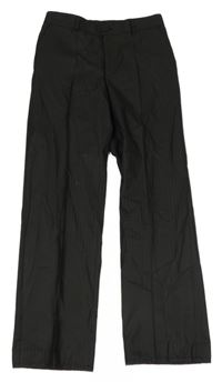 Čierne pruhované slávnostné nohavice