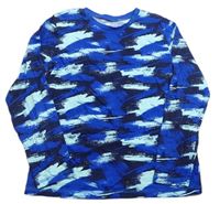 Modro-tmavomodré vzorované pyžamové tričko George