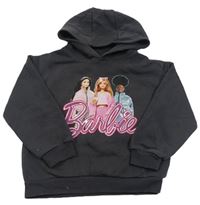 Tmavošedá mikina s kapucí - Barbie Primark