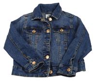 Tmavomodrá rifľová bunda Denim Co.
