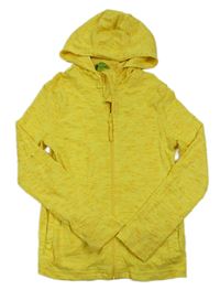 Žltá melírovaná prepínaci mikina s kapucňou zn. Mountain Warehouse