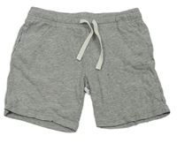Sivé melírované bavlnené kraťasy H&M