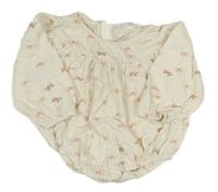 Smetanové body s motýlky Zara