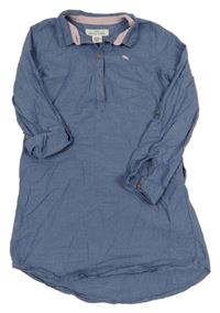 Modré košilové šaty H&M