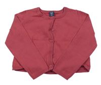 Tmavoružový crop prepínaci sveter GAP