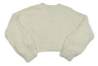 Smotanový chlpatý oversize sveter H&M