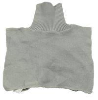 Šedá pletená vsadka s rolákom