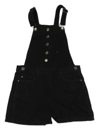 Černé riflové laclové kraťasy Page one young