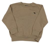 Hnedá mikina s výšivkou Next