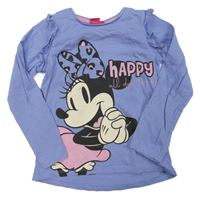 Fialové triko s Minnie a volánky Disney