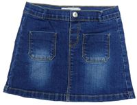 Tmavomodrá rifľová sukňa 365 Denim