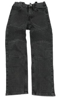 Šedé slim rifle se žebrováním H&M