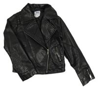 Čierny koženkový krivák