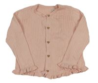 Ružový rebrovaný prepínaci sveter F&F