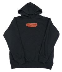 Černá mikina s kapucí - Stranger Things H&M