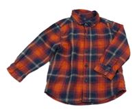 Červeno-tmavomodrá kostkovaná košile Next