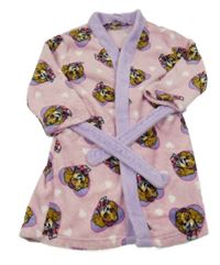 Světlerůžovo-lila plyšový župan - Tlapková Patrola Nickelodeon