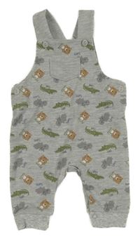 Šedé laclové tepláky se zvířátky Ergee