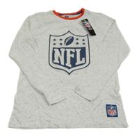 Šedé melírované triko - NFL Primark