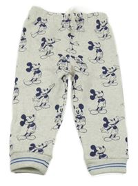 Béžovo-tmavomodré tepláky s Mickeym George