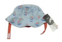 Nové - Světlemodrý klobouk s loďkami M&S