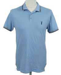 Pánske svetlomodré polo tričko Next