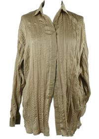 Dámska béžová muchlaná blúzka MissGuided vel. 32