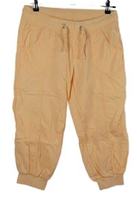 Dámské oranžové plátěné capri kalhoty Colours of the World 