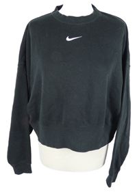 Dámská černá crop oversized mikina Nike 