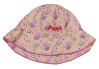 Svetloružový klobúk s Peppa Pig F&F vel.98-116