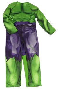 Kostým- zeleno-fialový overal Hulk George